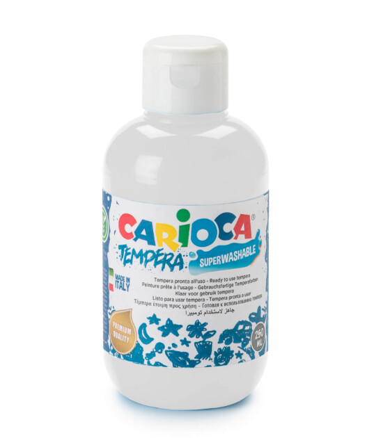 Carioca Süper Yıkanabilir Guaj Boya (250 ml) // Beyaz