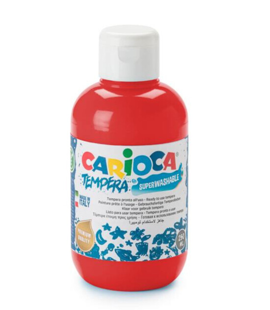 Carioca Süper Yıkanabilir Guaj Boya (250 ml) // Bayrak Kırmızı