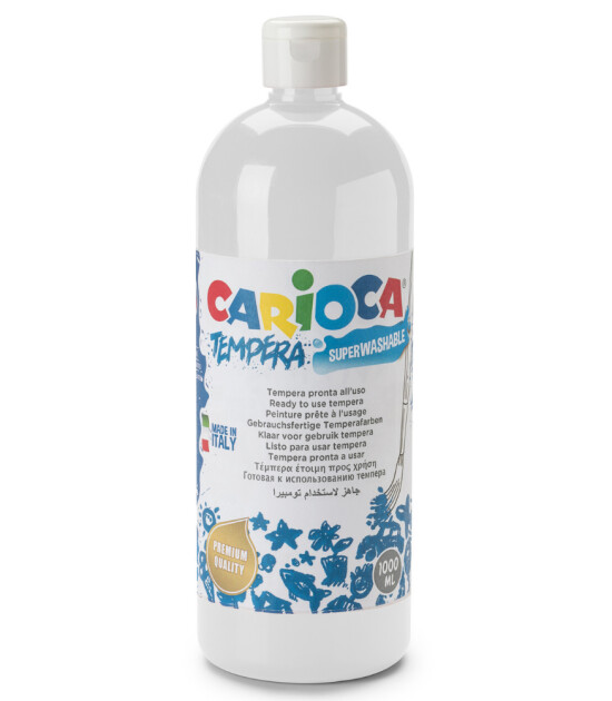 Carioca Süper Yıkanabilir Guaj Boya (1000 ml) // Beyaz