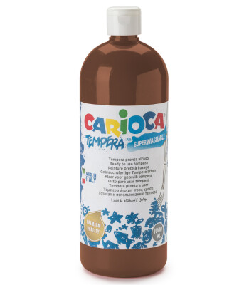 Carioca S&uuml;per Yıkanabilir Guaj Boya (1000 ml) // Kahverengi