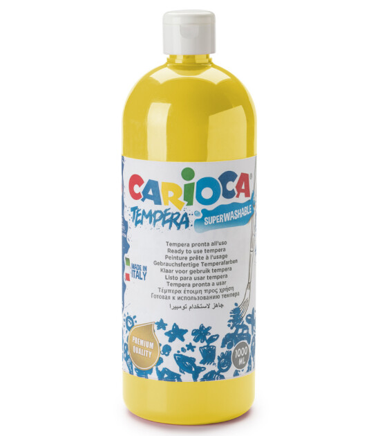 Carioca Süper Yıkanabilir Guaj Boya (1000 ml) // Sarı