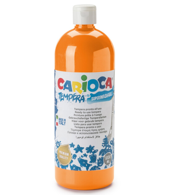 Carioca Süper Yıkanabilir Guaj Boya (1000 ml) // Turuncu
