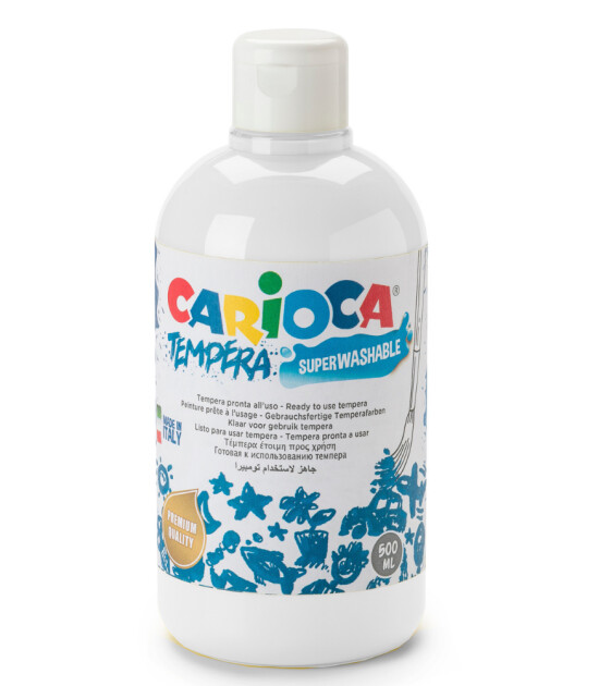 Carioca Süper Yıkanabilir Guaj Boya (500 ml) // Beyaz