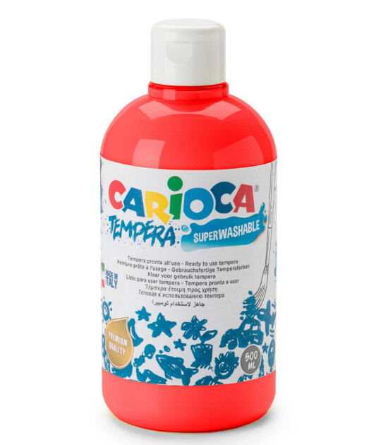 Carioca Süper Yıkanabilir Guaj Boya (500 ml) // Kırmızı