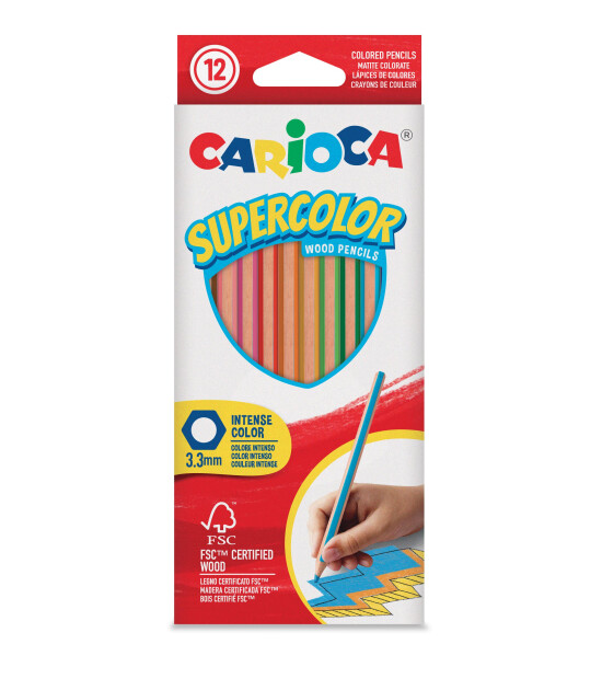 Carioca Super Color Kuru Boya Kalemi (12 Renk)