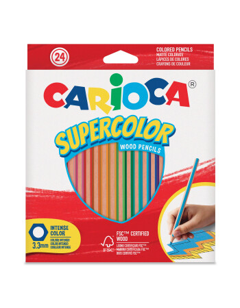 Carioca Super Color Kuru Boya Kalemi (24 Renk)
