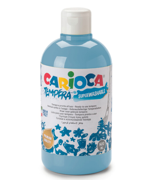 Carioca Süper Yıkanabilir Guaj Boya (500 ml) // Pastel Mavi