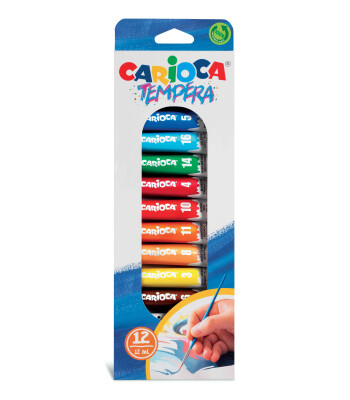 Carioca Süper Yıkanabilir Guaj Boya (12 gr x 12 Renk)
