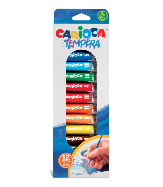Carioca Süper Yıkanabilir Guaj Boya (12 gr x 12 Renk)
