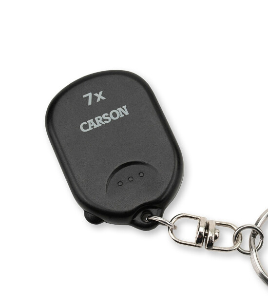 Carson Pop-Up Bas Çıkar Büyüteç Anahtalık (7X)