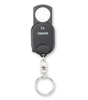 Carson Pop-Up Bas Çıkar Büyüteç Anahtalık (7X)