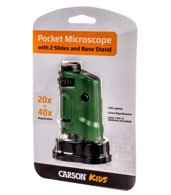 Carson Mikrobrite Led Işıklı Cep Mikroskop (20X - 40X)