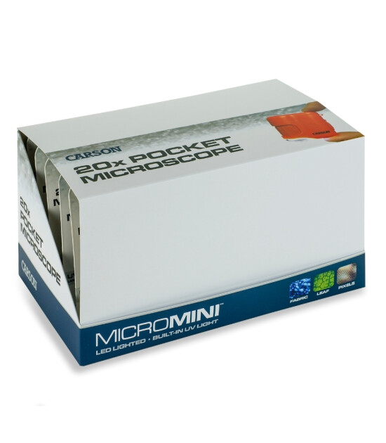 Carson Micromini Led & UV Işıklı Cep Mikroskobu (20X) // Blue
