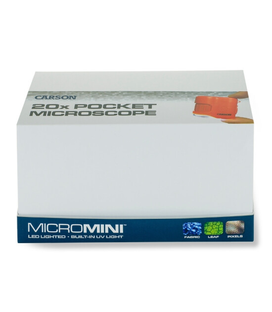 Carson Micromini Led & UV Işıklı Cep Mikroskobu (20X) // Orange