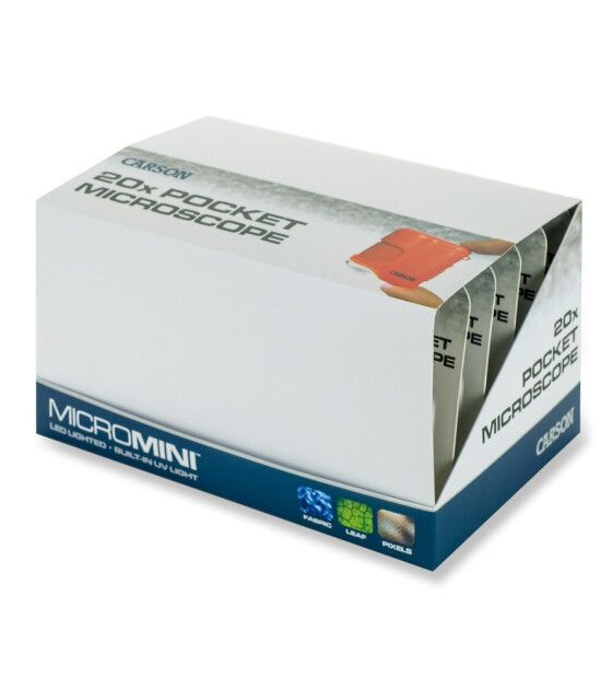 Carson Micromini Led & UV Işıklı Cep Mikroskobu (20X) // Blue