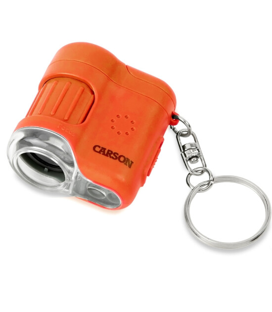 Carson Micromini Led & UV Işıklı Cep Mikroskobu (20X) // Orange