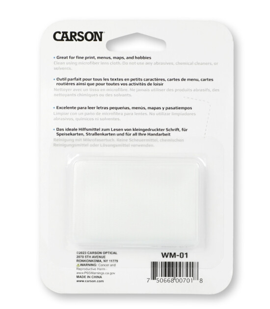 Carson 6X Spot Lens Cep Büyüteç Set (2 Adet) (2.5X)