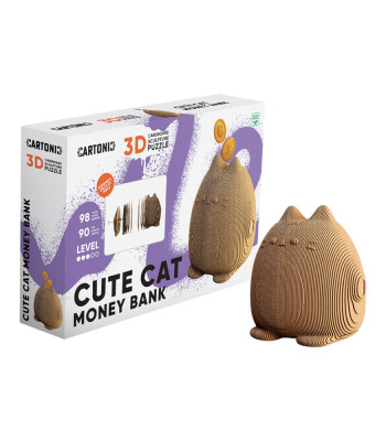 Cartonic 3D Puzzle // Cute Cat Money Bank