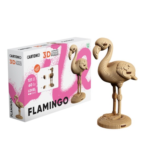 Cartonic 3D Puzzle // Flamingo