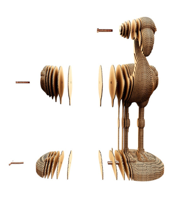 Cartonic 3D Puzzle // Flamingo