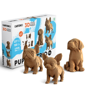 Cartonic 3D Puzzle // Puppies Trio