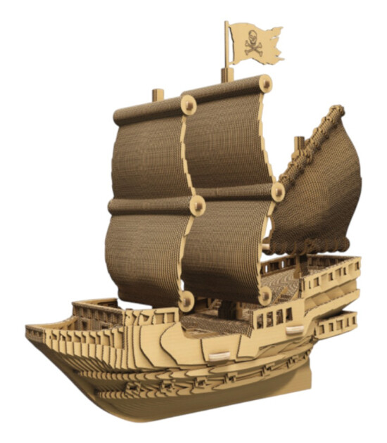 Cartonic 3D Puzzle // Pirate Ship