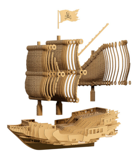Cartonic 3D Puzzle // Pirate Ship