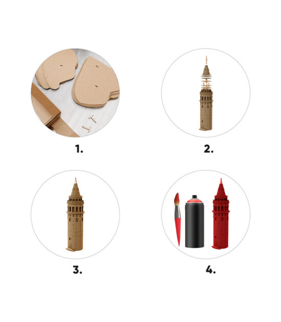 Cartonic 3D Puzzle // Galata Tower