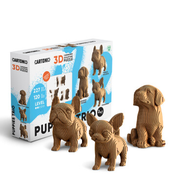 Cartonic 3D Puzzle // Puppies Trio