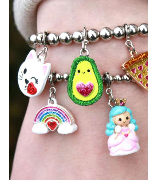 Charm It! Kolye & Bileklik Charm // Glitter Rainbow