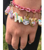 Charm It! Kolye & Bileklik Charm // Gold Unicorn Smiley