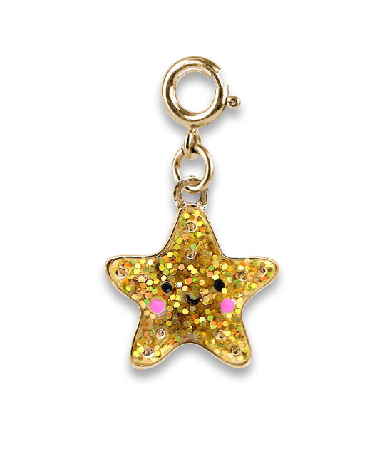 Charm It! Kolye & Bileklik Charm // Gold Glitter Starfish