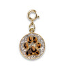 Charm It! Kolye & Bileklik Charm // Gold Swivel Leopard Pawprint