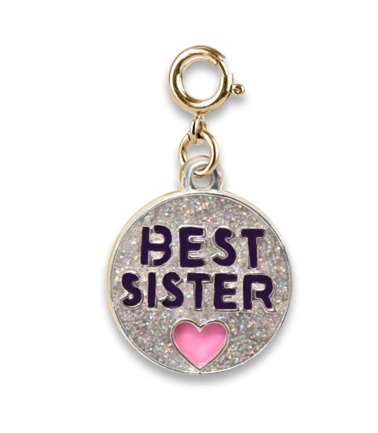 Charm It! Kolye & Bileklik Charm // Gold Glitter Best Sister