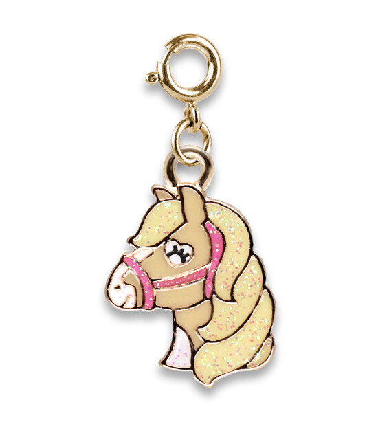 Charm It! Kolye & Bileklik Charm // Gold Glitter Horse