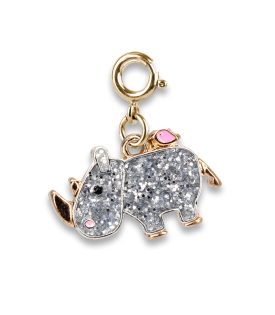 Charm It! Kolye & Bileklik Charm // Gold Glitter Rhino