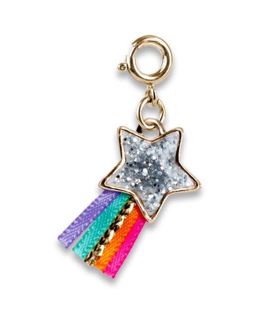 Charm It! Kolye & Bileklik Charm // Gold Glitter Shooting Star
