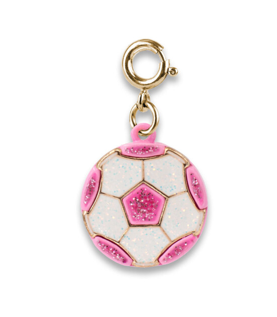 Charm It! Kolye & Bileklik Charm // Gold Glitter Soccer Ball
