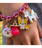 Charm It! Kolye & Bileklik Charm // Gold Flying Unicorn