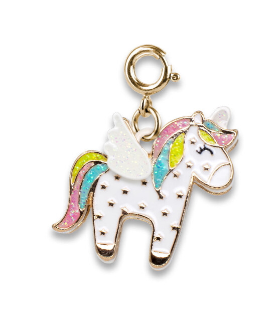Charm It! Kolye & Bileklik Charm // Gold Flying Unicorn