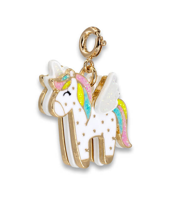 Charm It! Kolye & Bileklik Charm // Gold Flying Unicorn