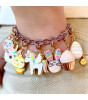 Charm It! Kolye & Bileklik Charm // Gold Flying Unicorn