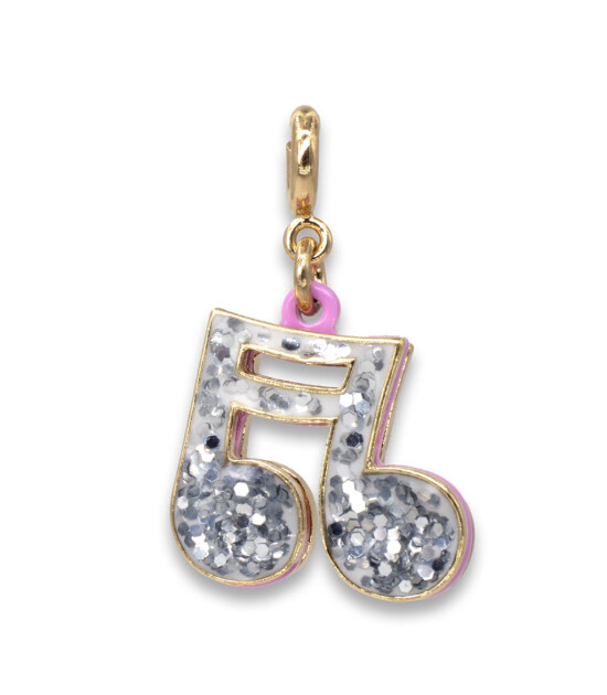 Charm It! Kolye & Bileklik Charm // Gold Glitter Music Note