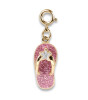 Charm It! Kolye & Bileklik Charm // Gold Glitter Flip Flop
