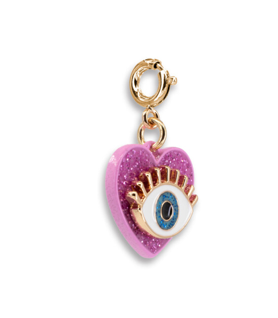 Charm It! Kolye & Bileklik Charm // Gold Glitter Lucky Eye