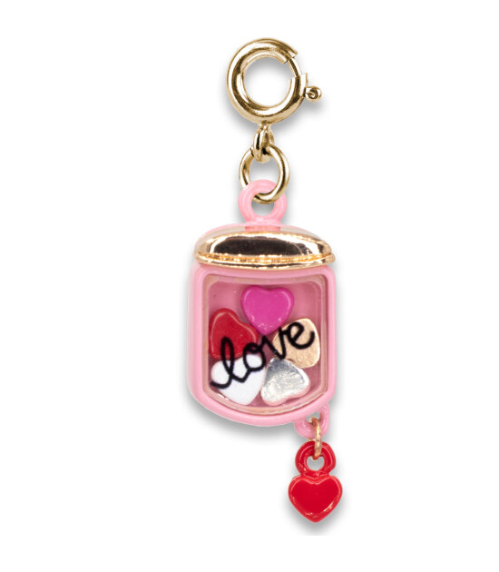 Charm It! Kolye & Bileklik Charm // Gold Jar of Hearts Shaker