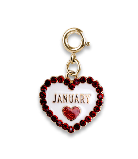 Charm It! Kolye & Bileklik Charm // Gold January Birthstone