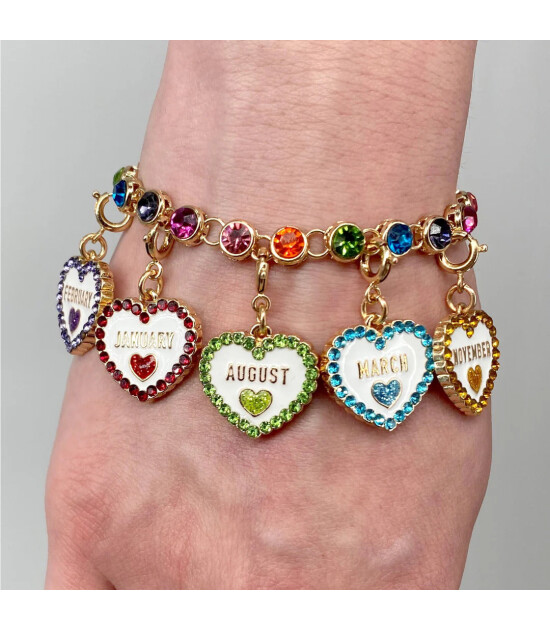 Charm It! Kolye & Bileklik Charm // Gold May Birthstone