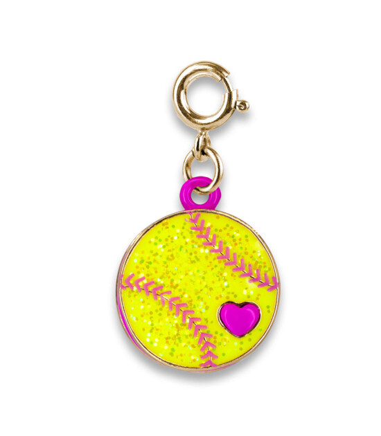 Charm It! Kolye & Bileklik Charm // Gold Glitter Softball