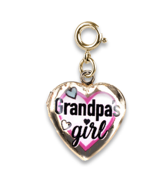 Charm It! Kolye & Bileklik Charm // Gold Grandpa's Girl Locket